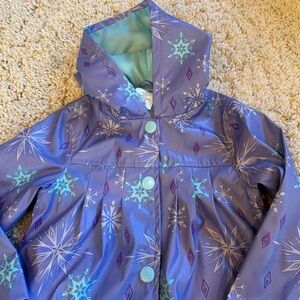 Frozen Elsa Snowflake rain Jacket